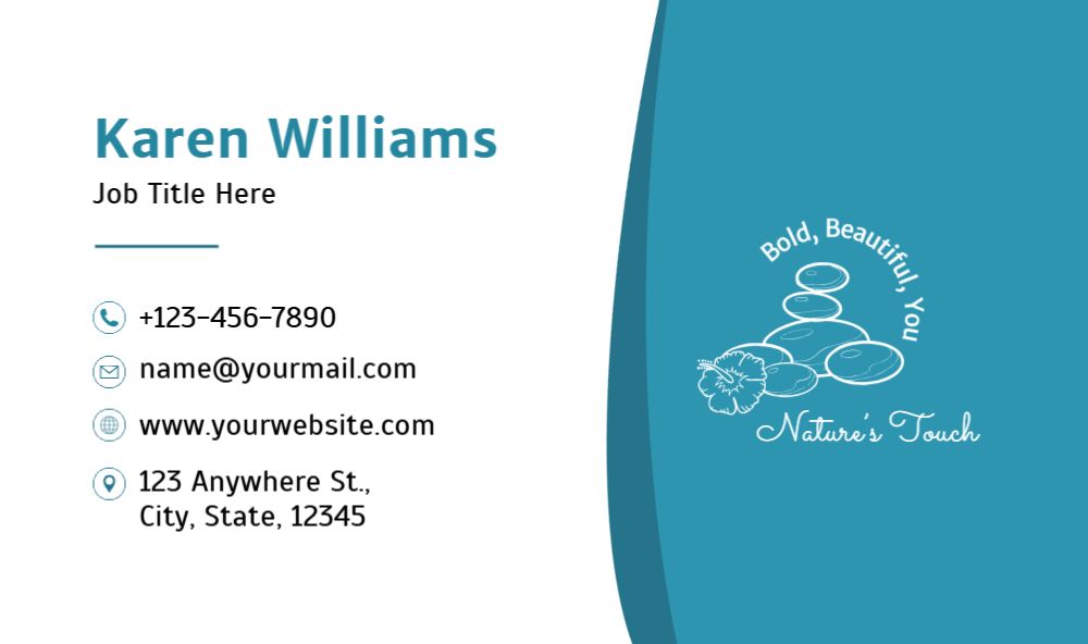 Spa Saloon Economical Business Cards template preview 56