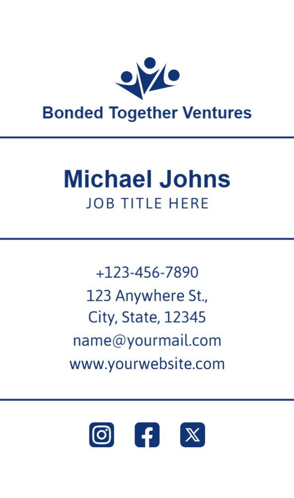 Stay In Touch Rush Business Cards Prints template preview 34
