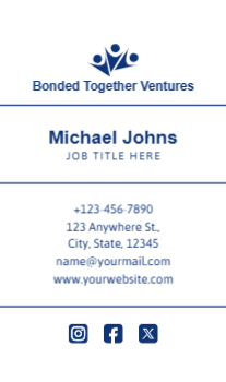 Stay In Touch Rush Business Cards Prints template preview 13