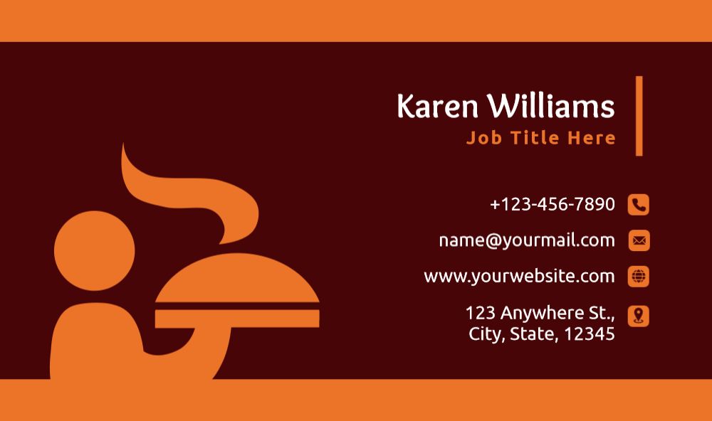 Food Hotel And Restaurant Economical Business Cards template preview 44