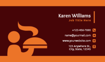 Food Hotel And Restaurant Economical Business Cards template preview 15