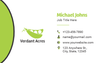 Flowers Economical Business Cards template preview 13