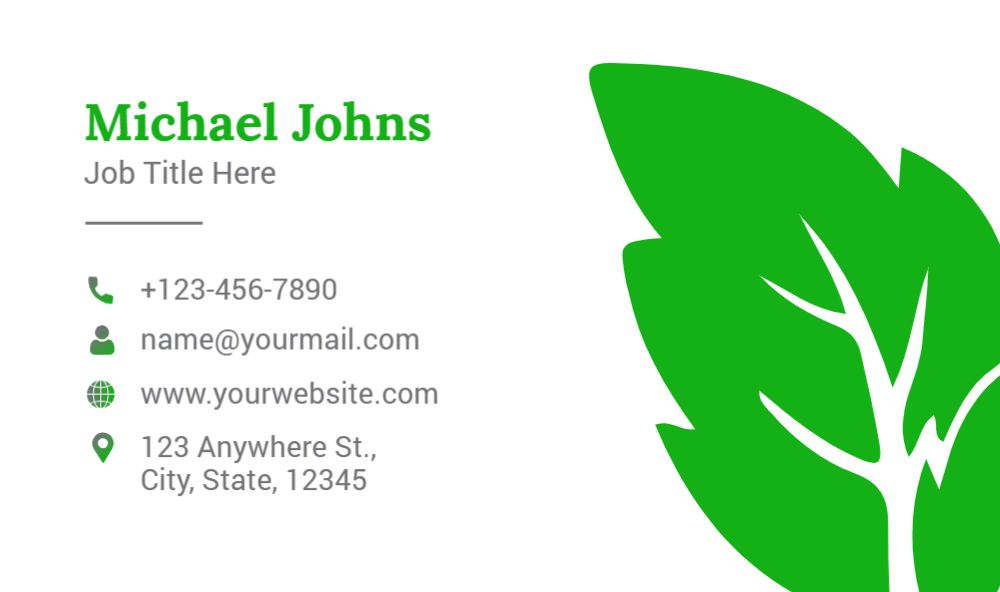 Flowers Rush Business Cards Prints template preview 48