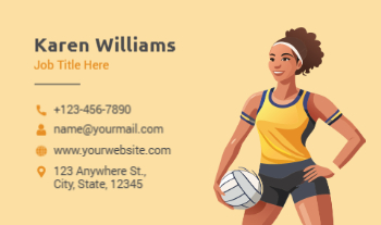 Sport Rush Business Cards Prints template preview 3