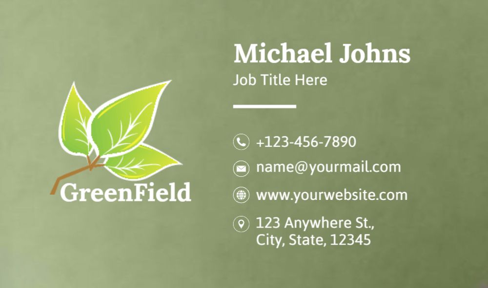 Agriculture Economical Business Cards template preview 52