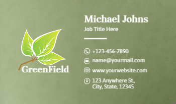 Agriculture Economical Business Cards template preview 23