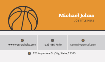 Sport Economical Business Cards template preview 5
