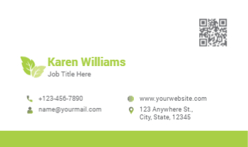 Flowers Economical Business Cards template preview 9