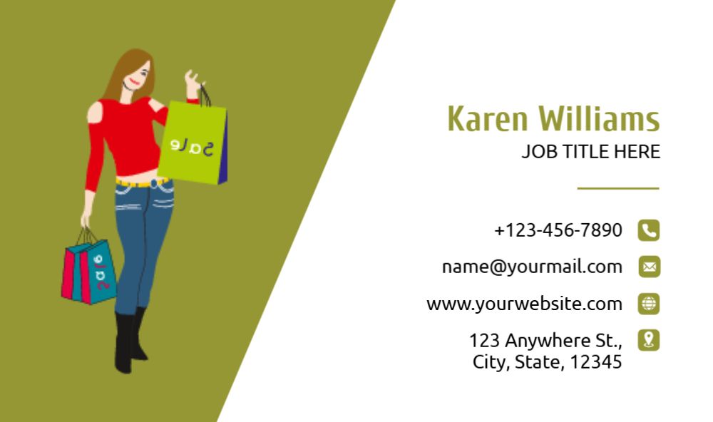 Retail Shop Stores Rush Business Cards Prints template preview 42