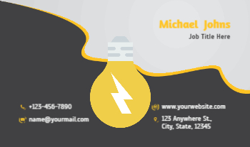 Electronics Economical Business Cards template preview 1