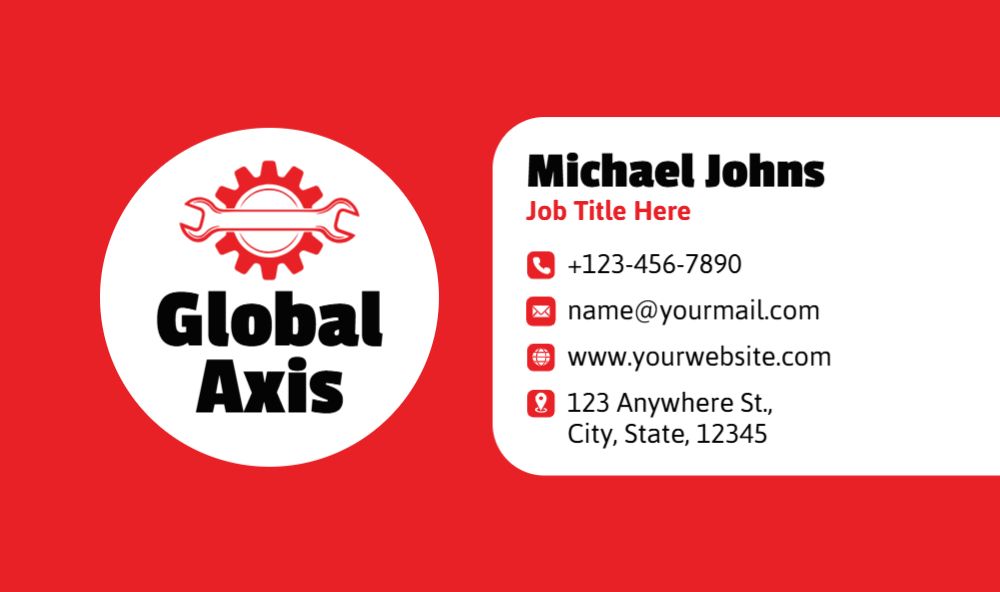 Electronics Rush Business Cards Prints template preview 42