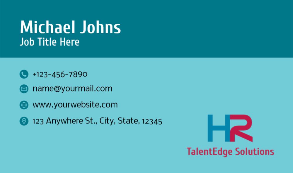 Human Resources Rush Business Cards Prints template preview 32