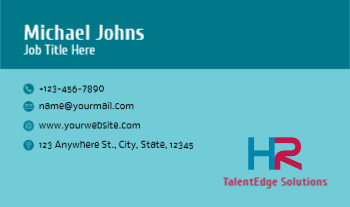 Human Resources Rush Business Cards Prints template preview 3