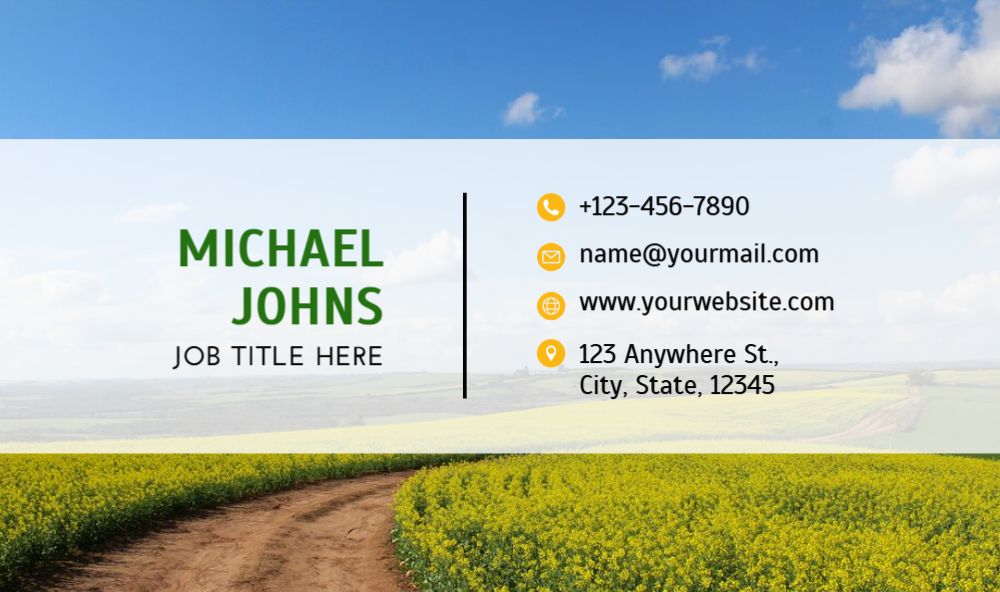 Agriculture Economical Business Cards template preview 34