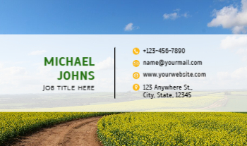 Agriculture Economical Business Cards template preview 5