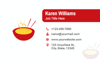 Food Hotel And Restaurant Economical Business Cards template preview 21