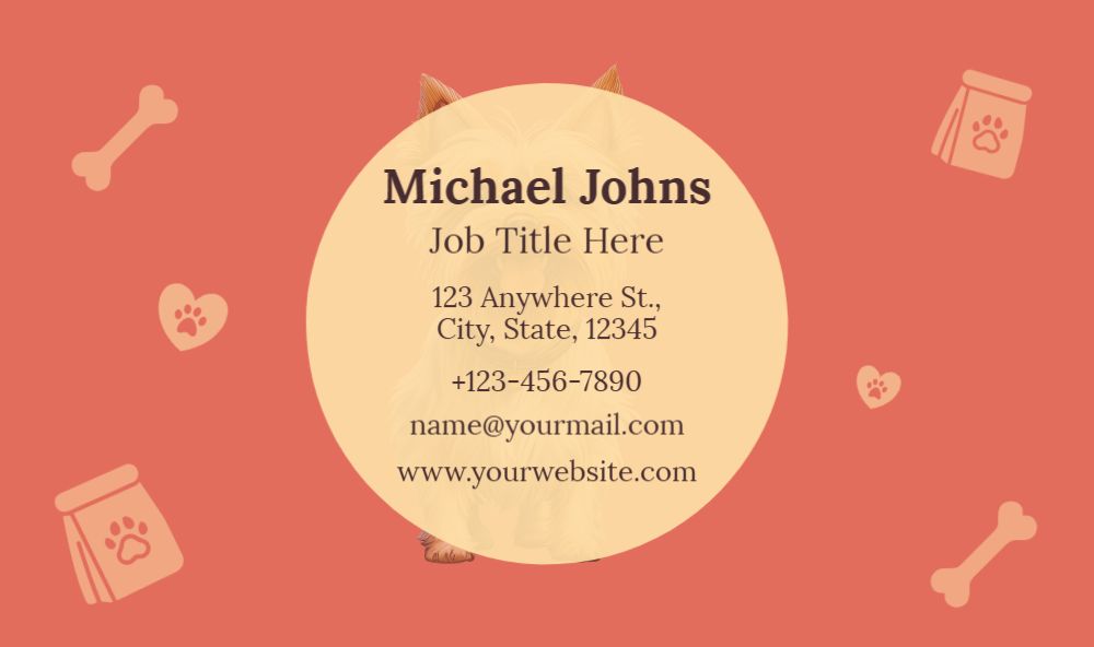 Animal Pets Rush Business Cards Prints template preview 48
