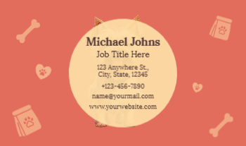 Animal Pets Rush Business Cards Prints template preview 19
