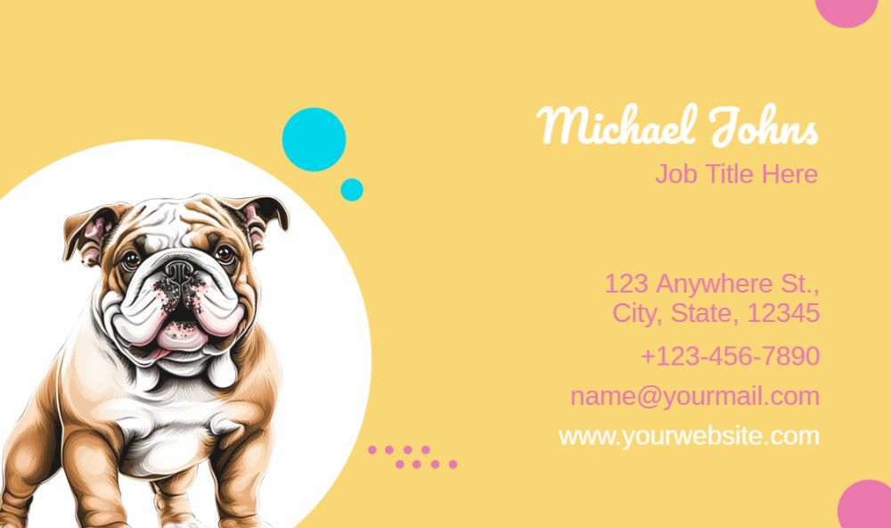 Animal Pets Rush Business Cards Prints template preview 36