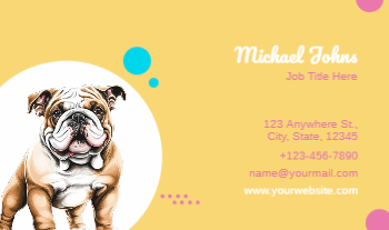 Animal Pets Rush Business Cards Prints template preview 7