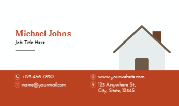 Real Estate Interior Design Rush Business Cards Prints template preview 17