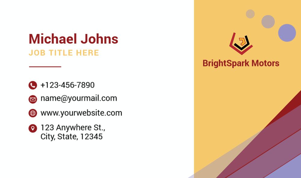 Automobile Economical Business Cards template preview 40
