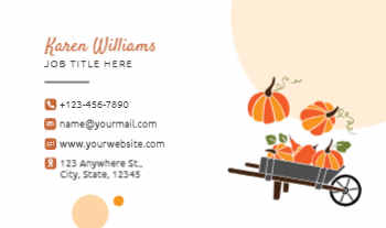 Flowers Rush Business Cards Prints template preview 27