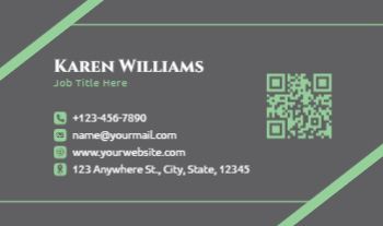 Flowers Economical Business Cards template preview 21