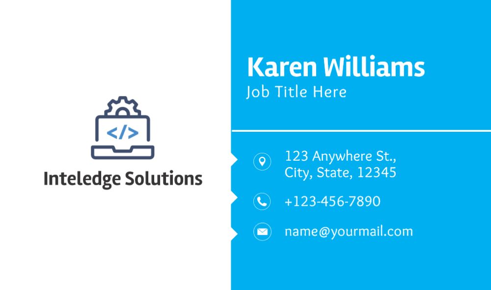 It And Internet Economical Business Cards template preview 32