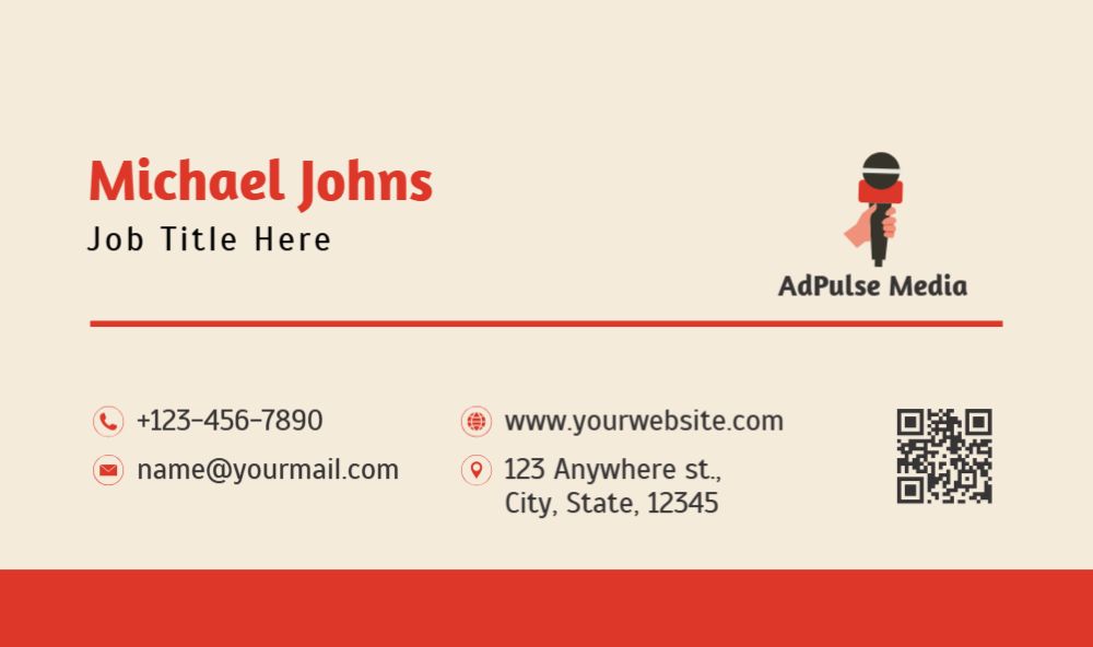 News And Media Rush Business Cards Prints template preview 30