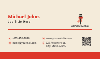 News And Media Rush Business Cards Prints template preview 1