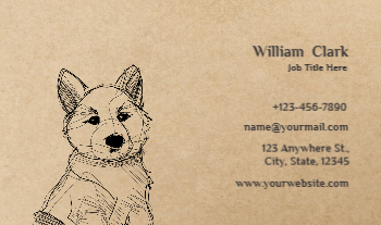 Animal Pets Rush Business Cards Prints template preview 1