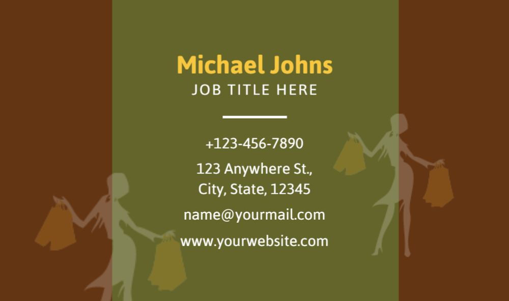 Retail Shop Stores Rush Business Cards Prints template preview 32