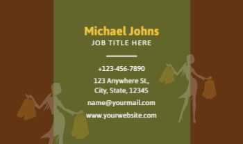 Retail Shop Stores Rush Business Cards Prints template preview 3