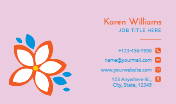 Spa Saloon Economical Business Cards template preview 17