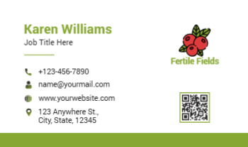 Agriculture Economical Business Cards template preview 9