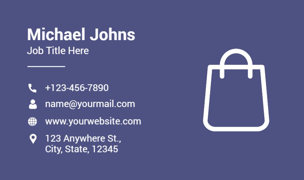 Retail Shop Stores Rush Business Cards Prints template preview 54
