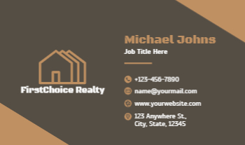 Real Estate Interior Design Economical Business Cards template preview 5