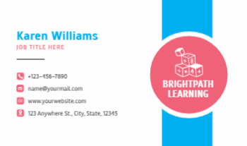 Education And Training Rush Business Cards Prints template preview 3