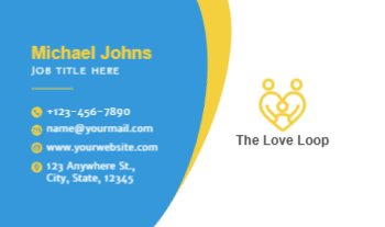 Stay In Touch Rush Business Cards Prints template preview 11