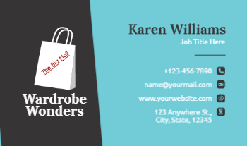 Retail Shop Stores Rush Business Cards Prints template preview 1