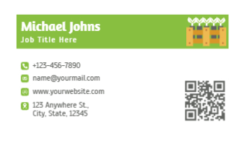 Flowers Economical Business Cards template preview 3
