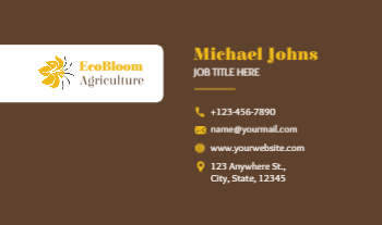 Flowers Rush Business Cards Prints template preview 25