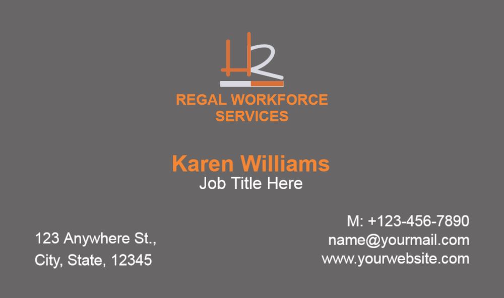 Human Resources Rush Business Cards Prints template preview 34