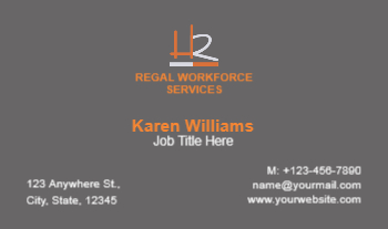 Human Resources Rush Business Cards Prints template preview 5