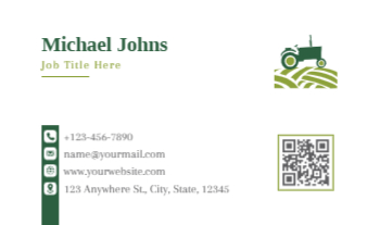 Agriculture Economical Business Cards template preview 25