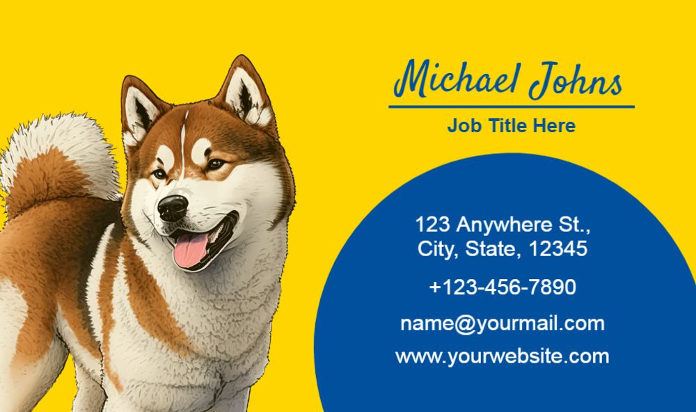 Animal Pets Rush Business Cards Prints template preview 46