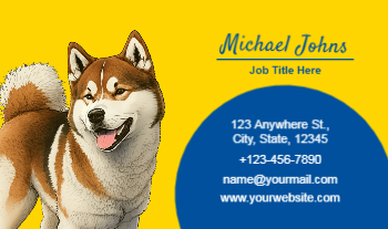 Animal Pets Rush Business Cards Prints template preview 17