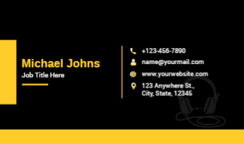 Music Dj Rush Business Cards Prints template preview 25