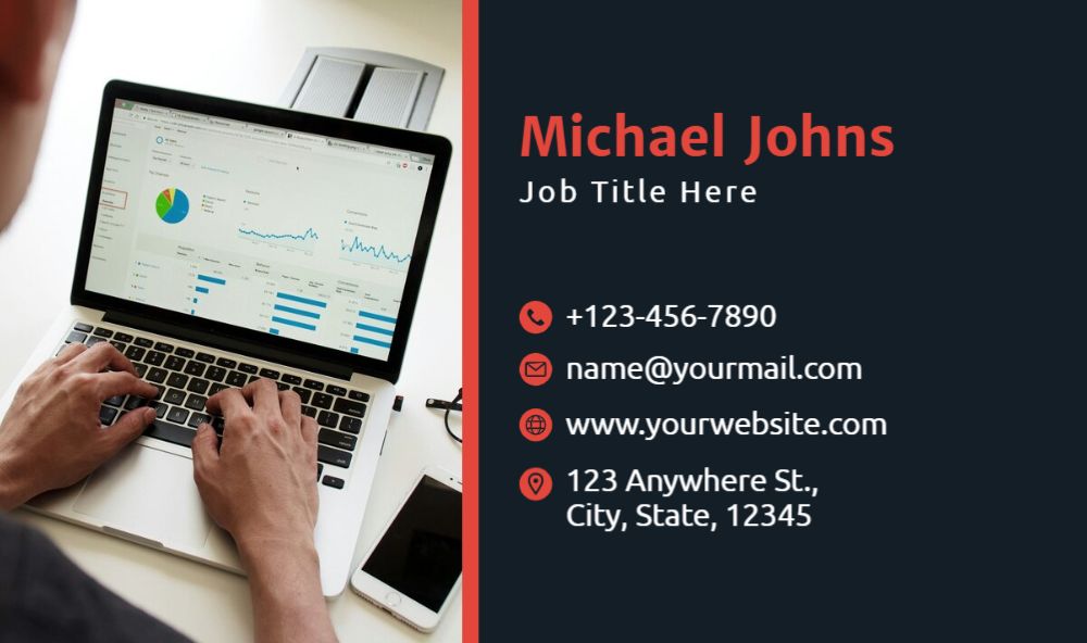 Computer Economical Business Cards template preview 46